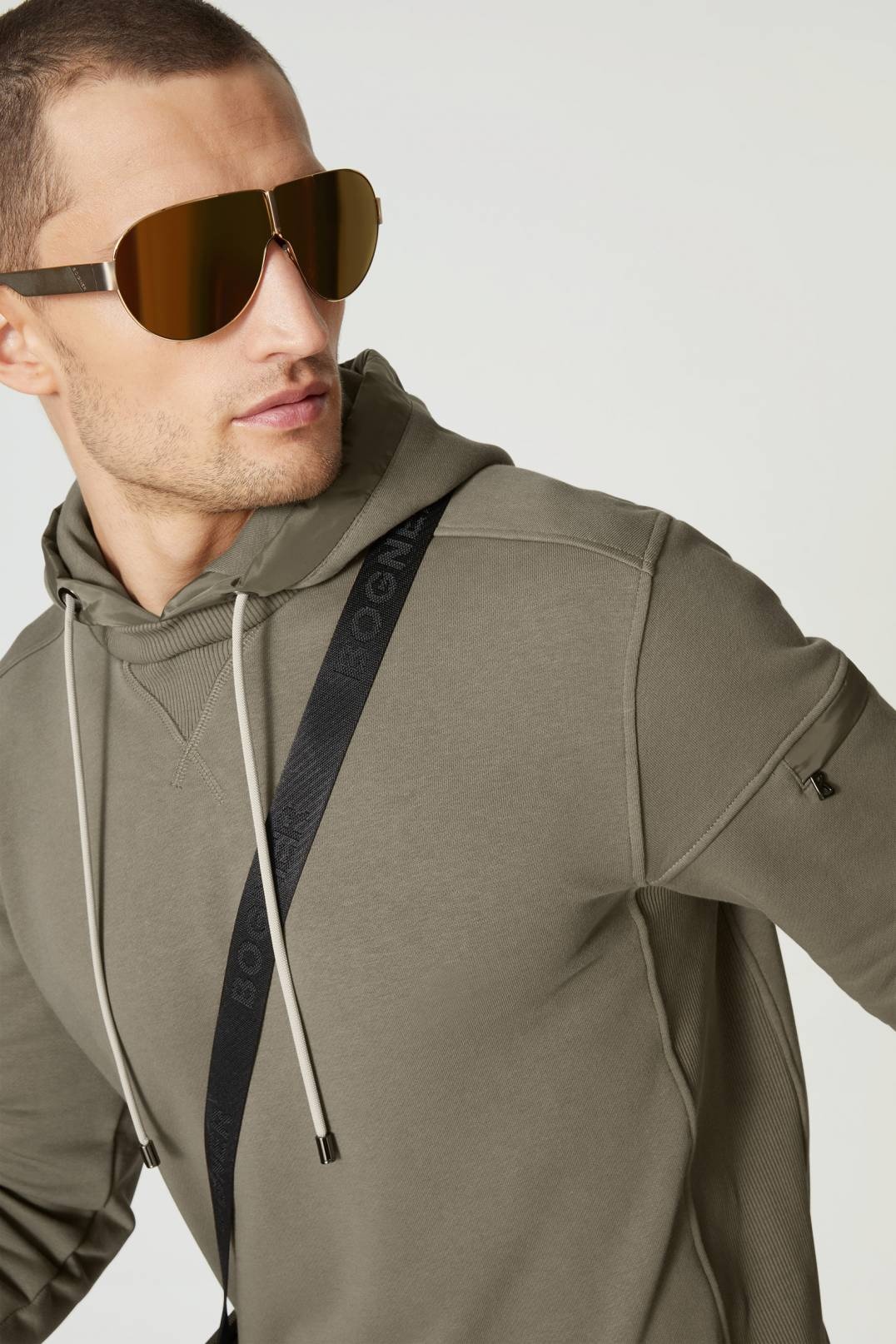 BLAZE SWEATSHIRT HOODIE IN OLIVE GREEN - 4