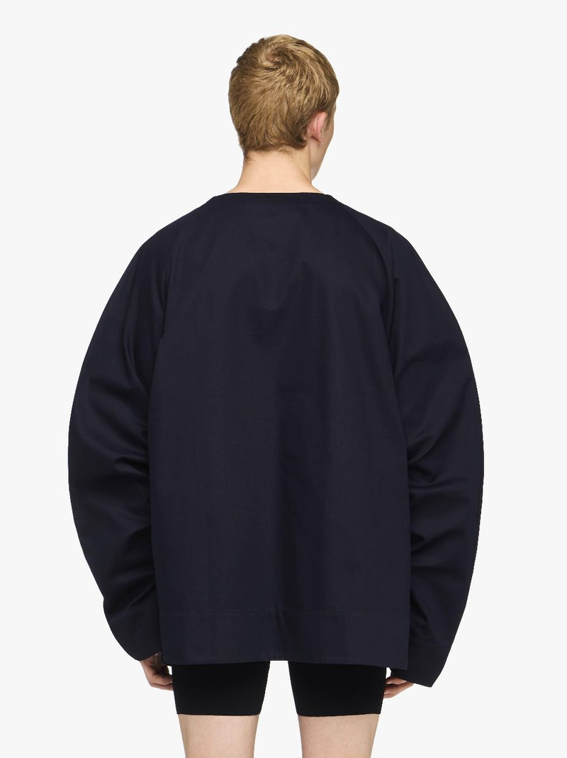 OVERSIZED V-NECK GATHERED SLEEVE TOP 3