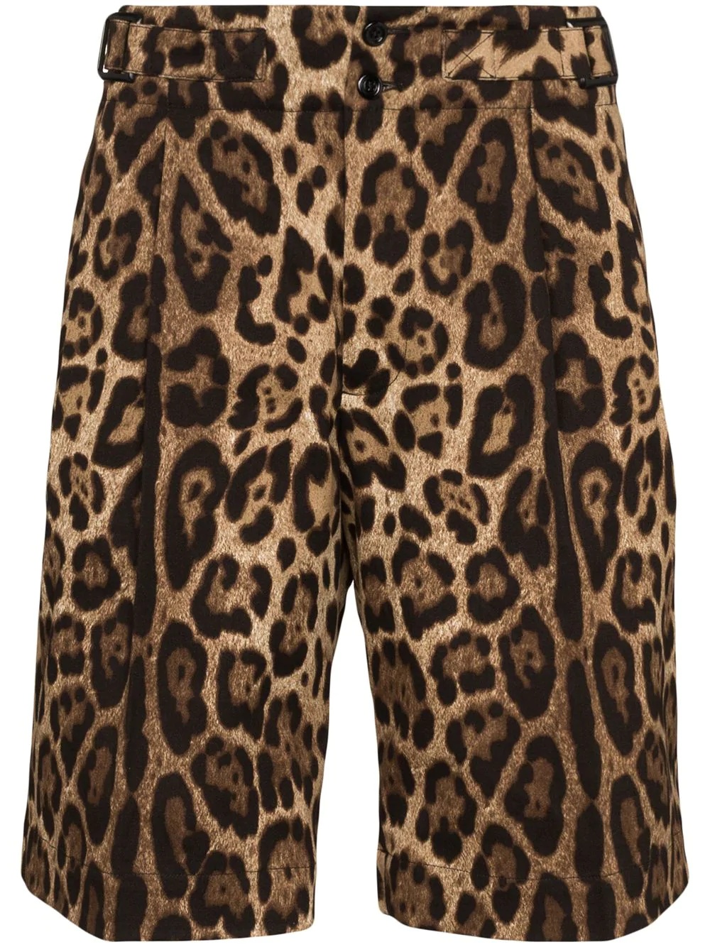 leopard-print bermuda shorts - 1