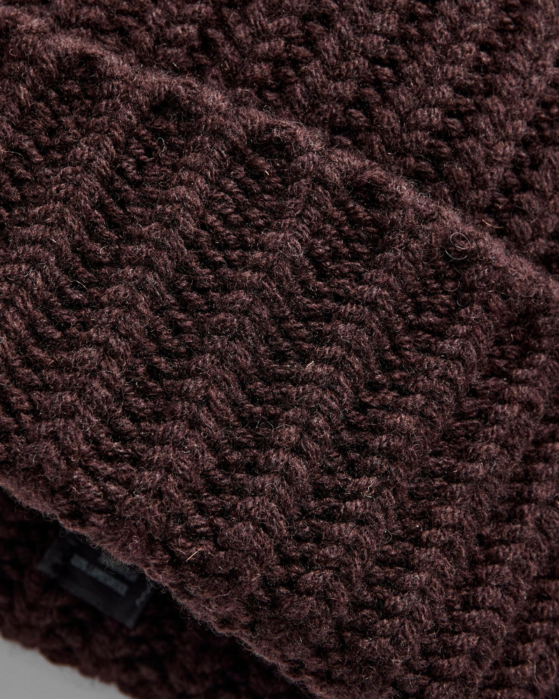 HOWLIN' "Brain Freezer" Wool Beanie in Chocolate outlook