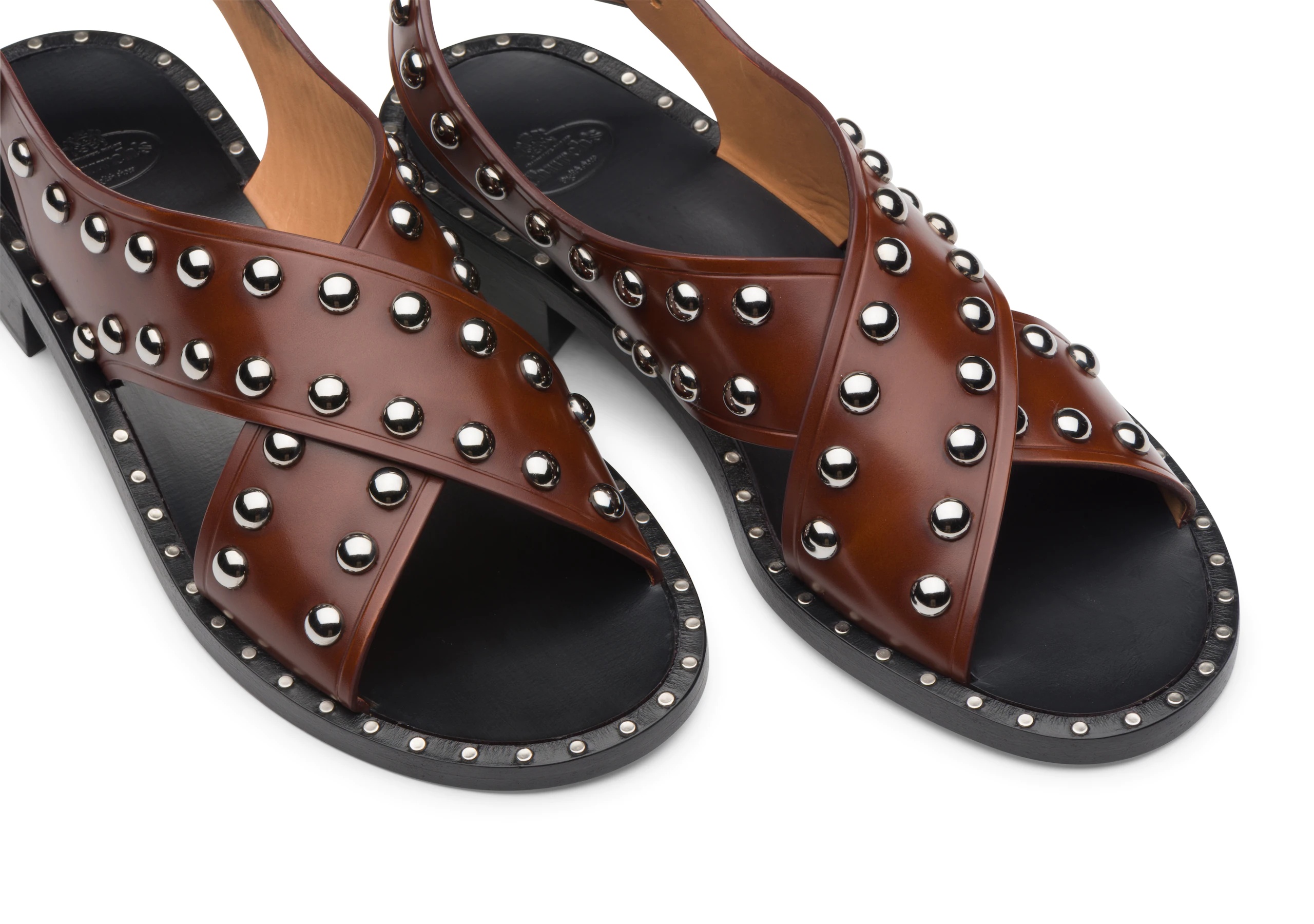 Rhonda met
Bookbinder Fumè Sandal Stud Tabac - 4
