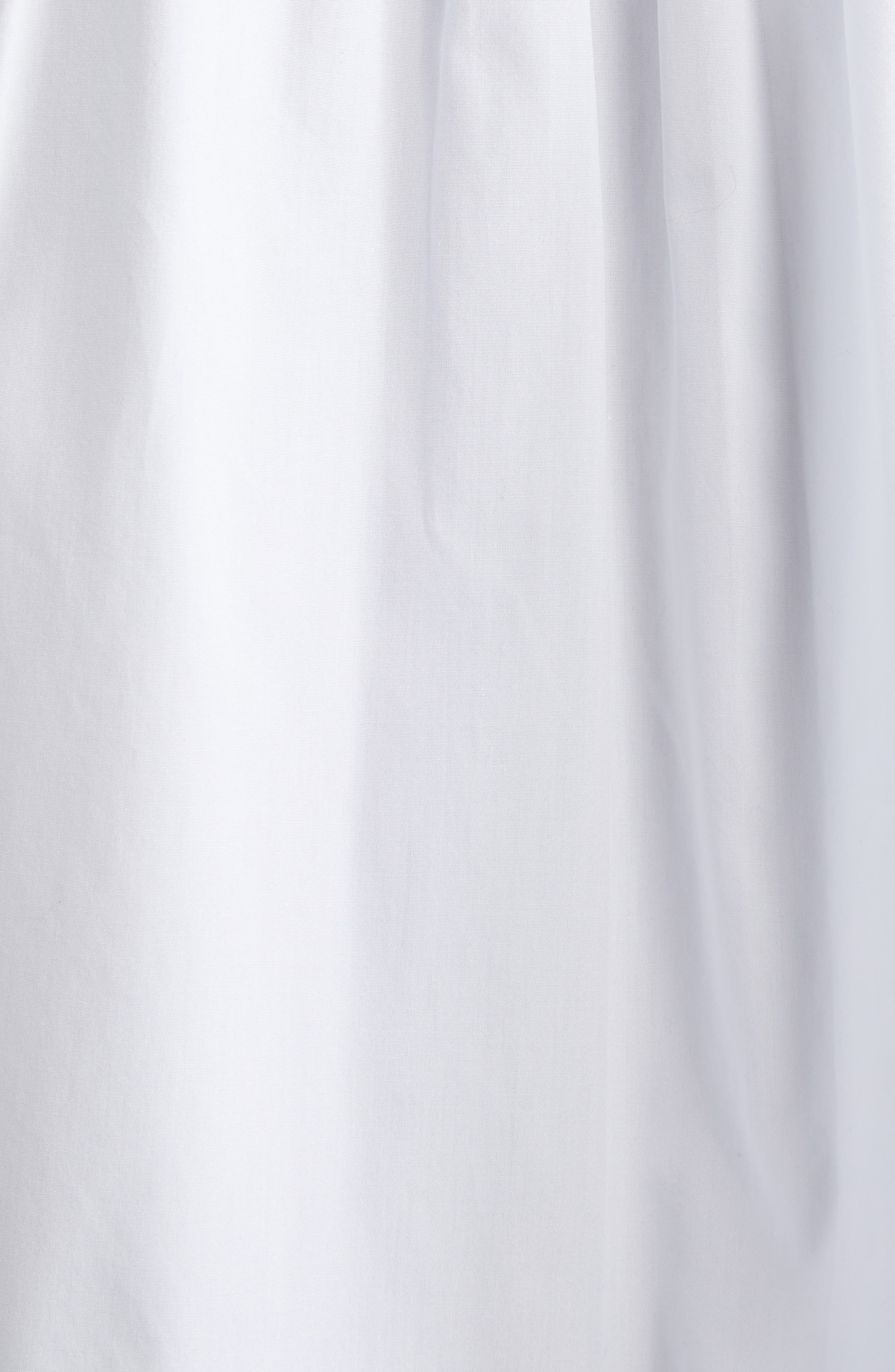 Marni Embroidered Logo Sleeveless Cotton Poplin Cocoon Shirt in Lily/White at Nordstrom - 7