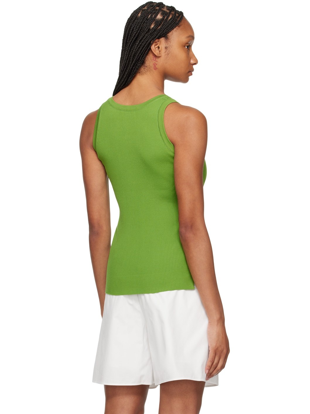 Green High Gauge Tank Top - 3