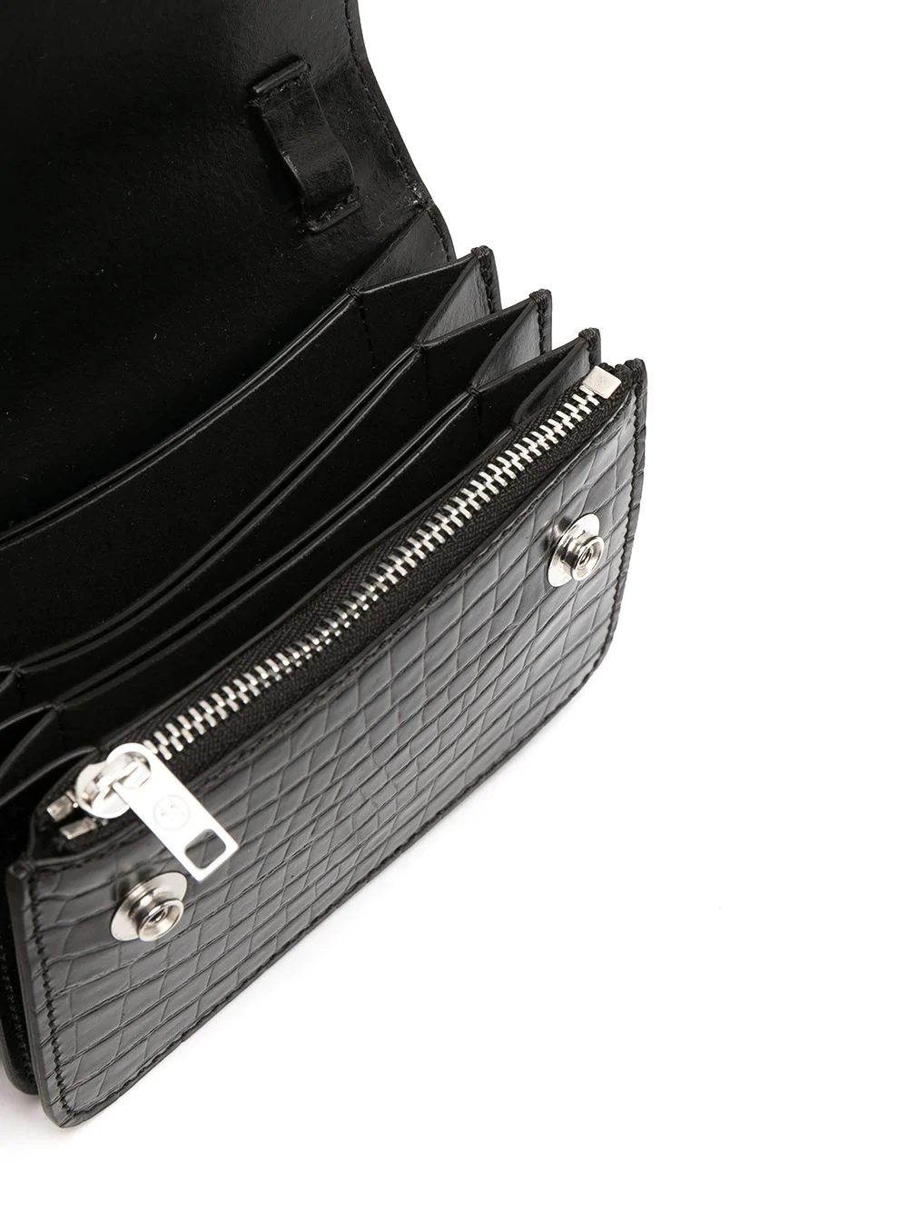 embossed-leather crossbody bag - 5