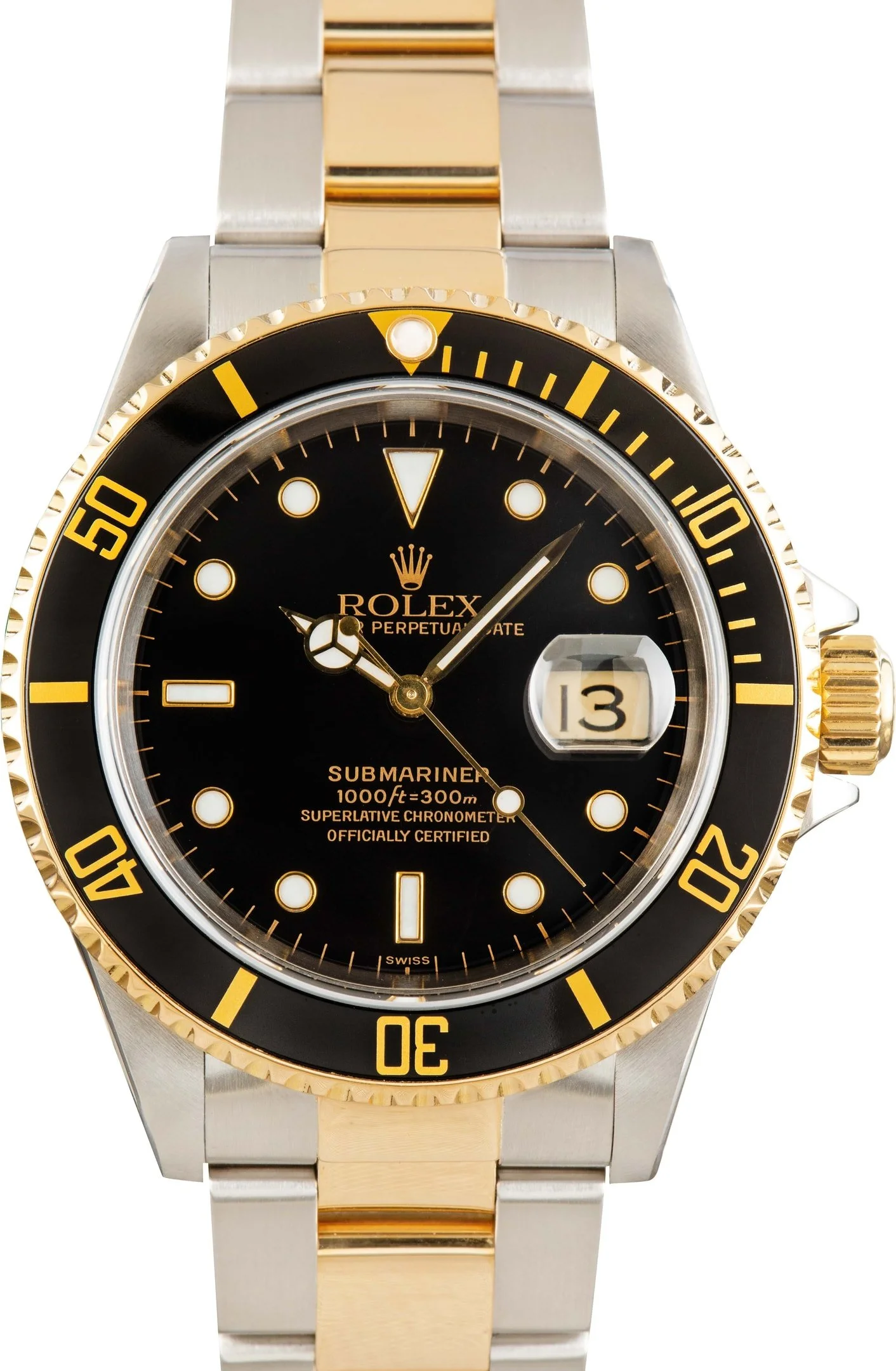 Used Rolex Submariner Ref 16613 Black - 1