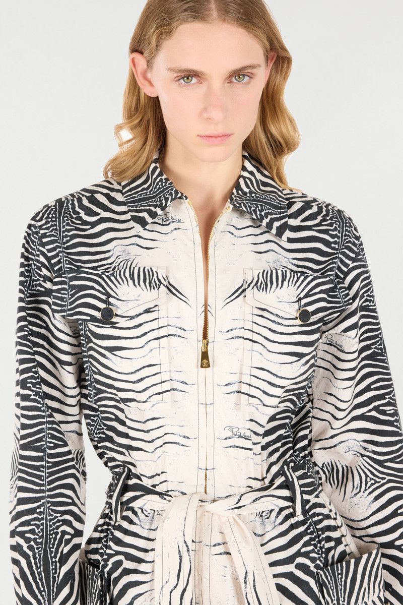 Zebra-Print Jumpsuit 6