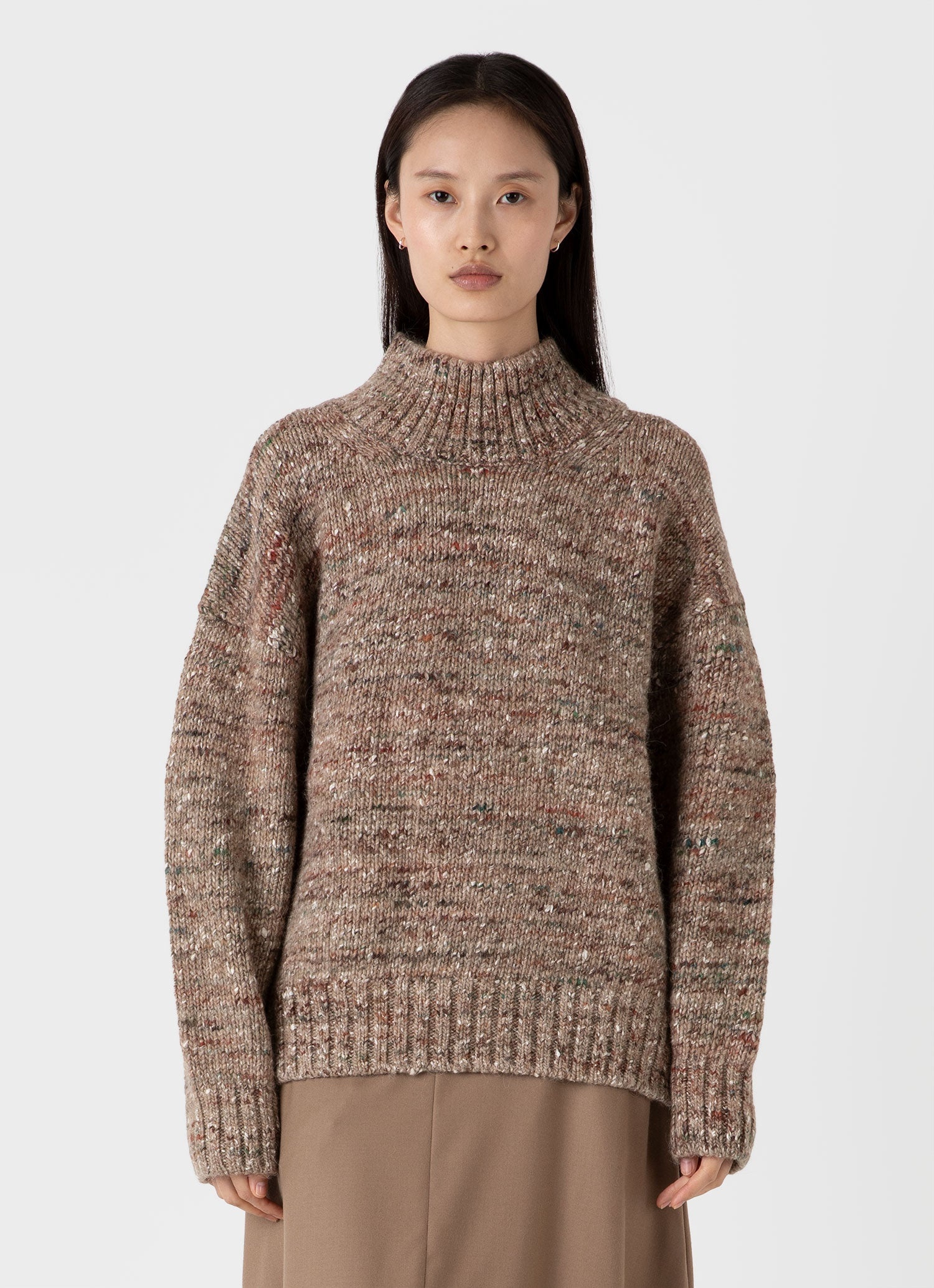 Oversized Textured Jumper - 1