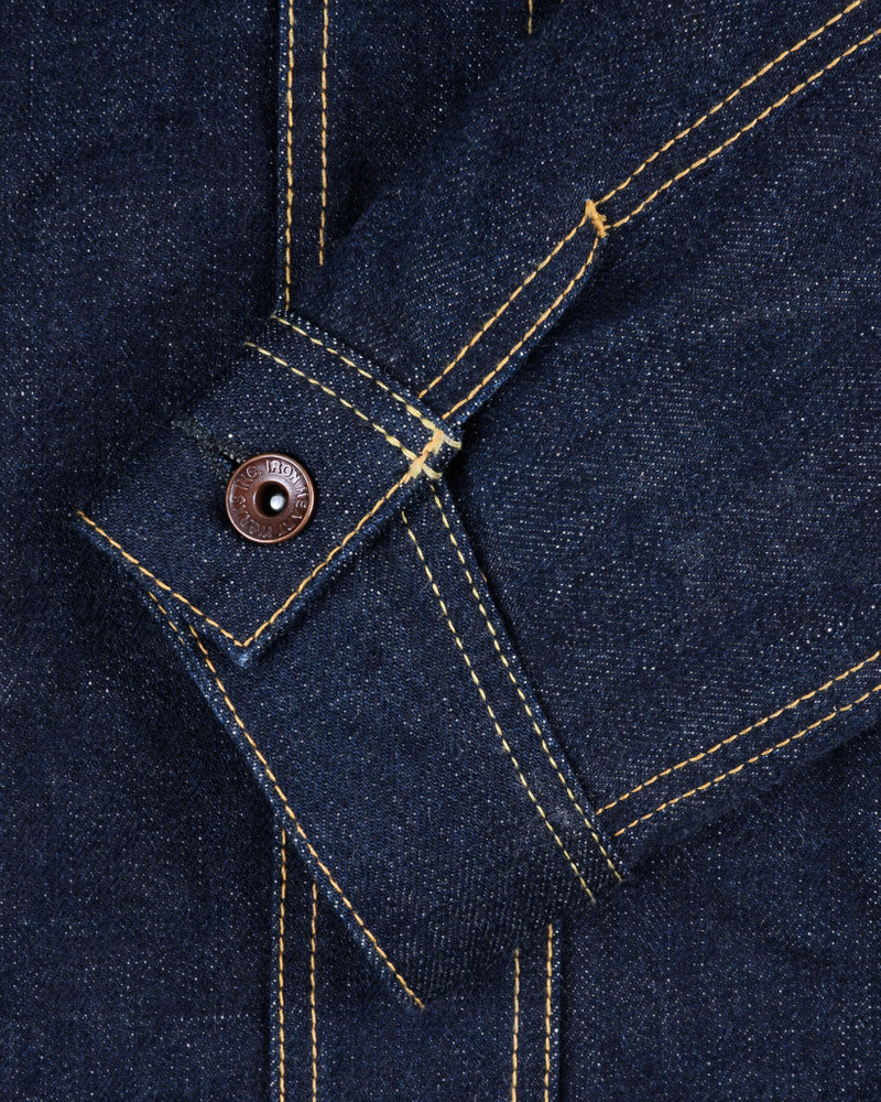 18OZ SELVEDGE DENIM STORM RIDER JACKET - INDIGO 10