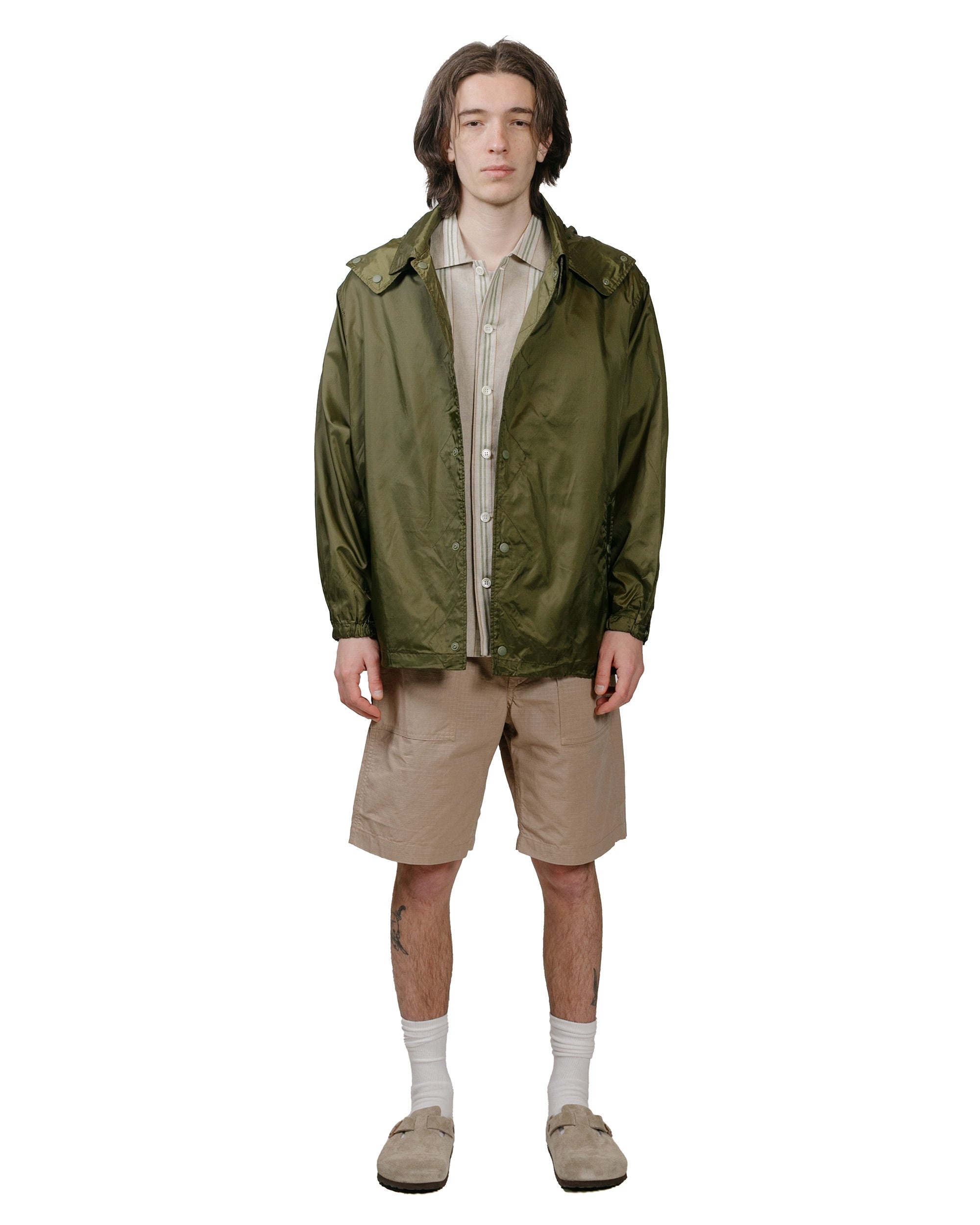 Wind Breaker Olive Nylon Ripstop - 4
