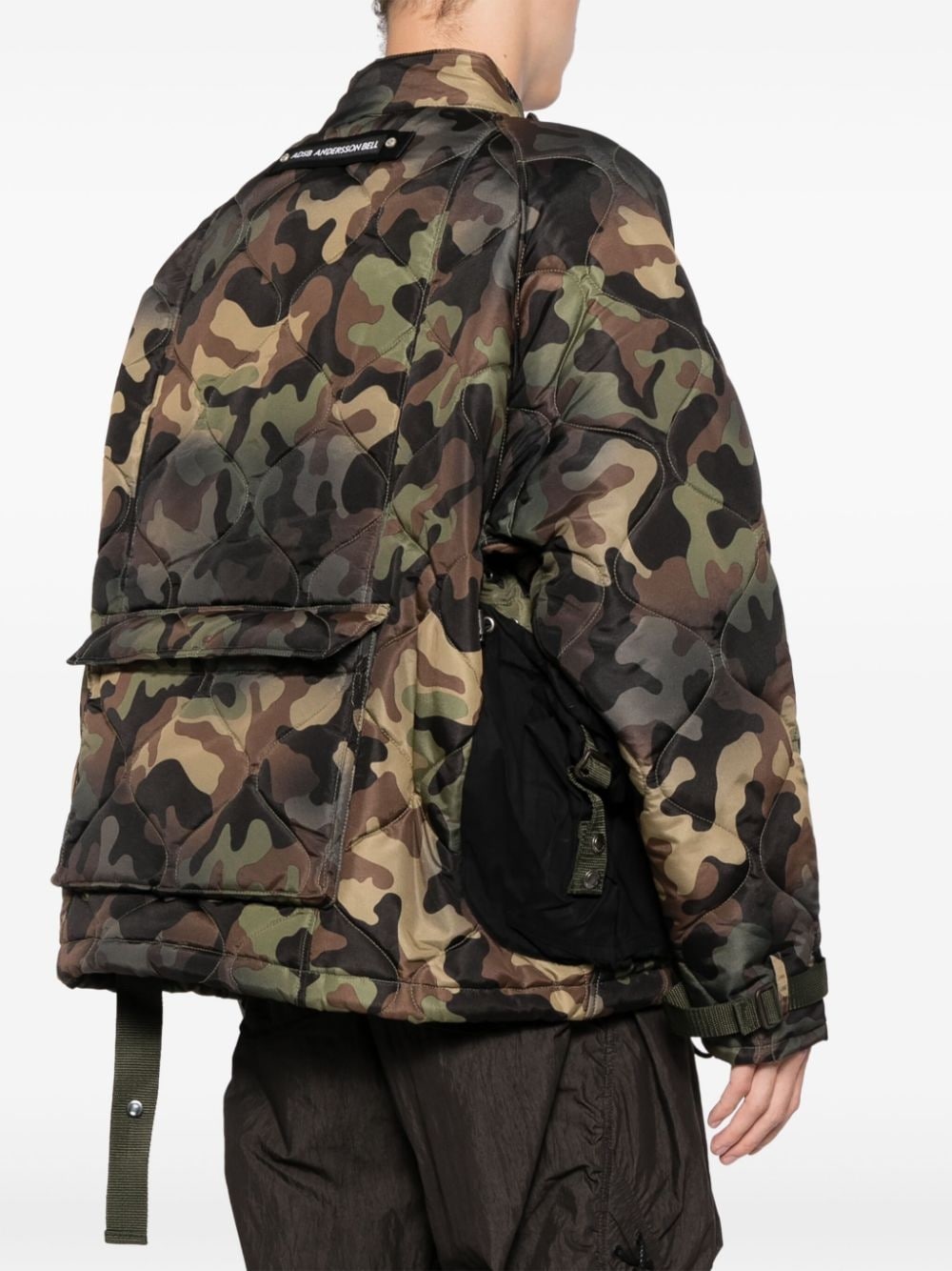 camouflage quilted jacket - 4