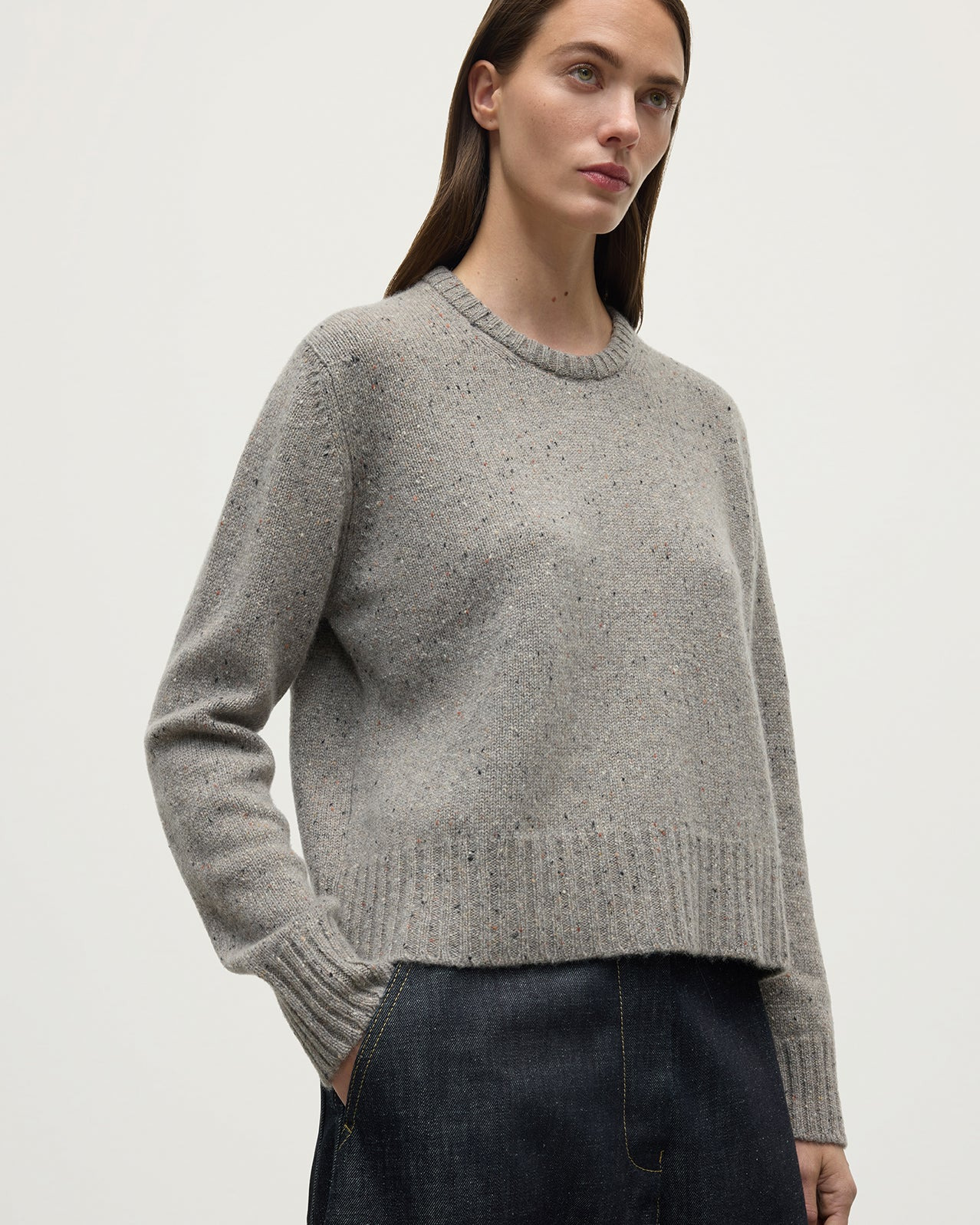 Donegal Cashmere Grey Jumper - 5