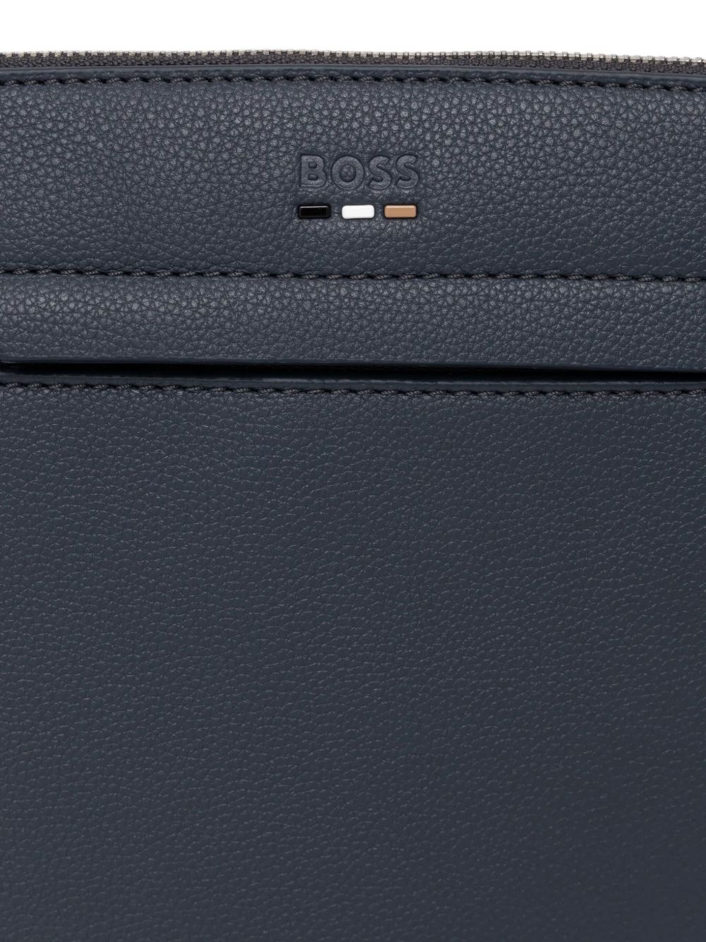 logo-debossed messenger bag - 4