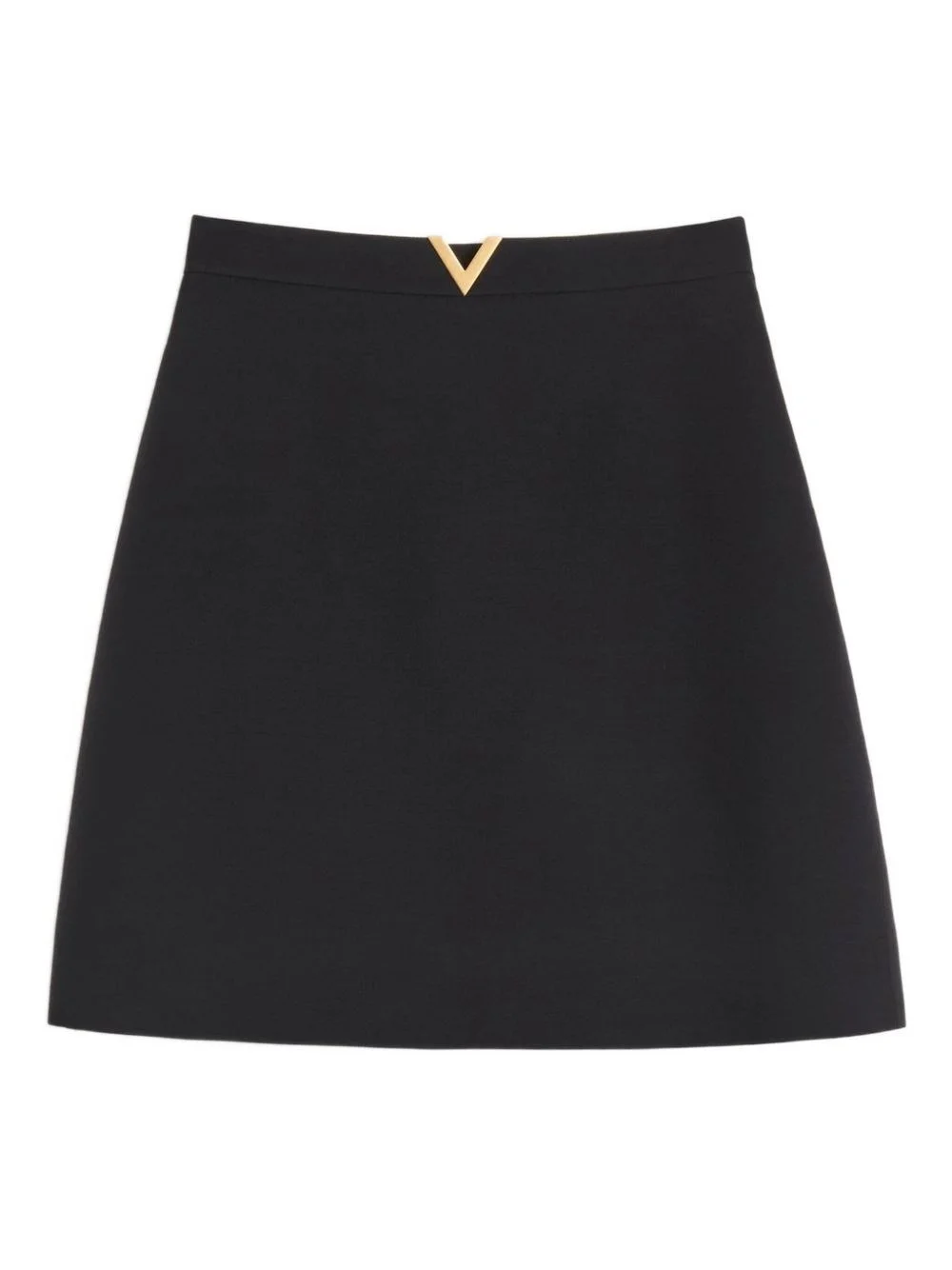 VLogo Signature wool and silk skirt - 1