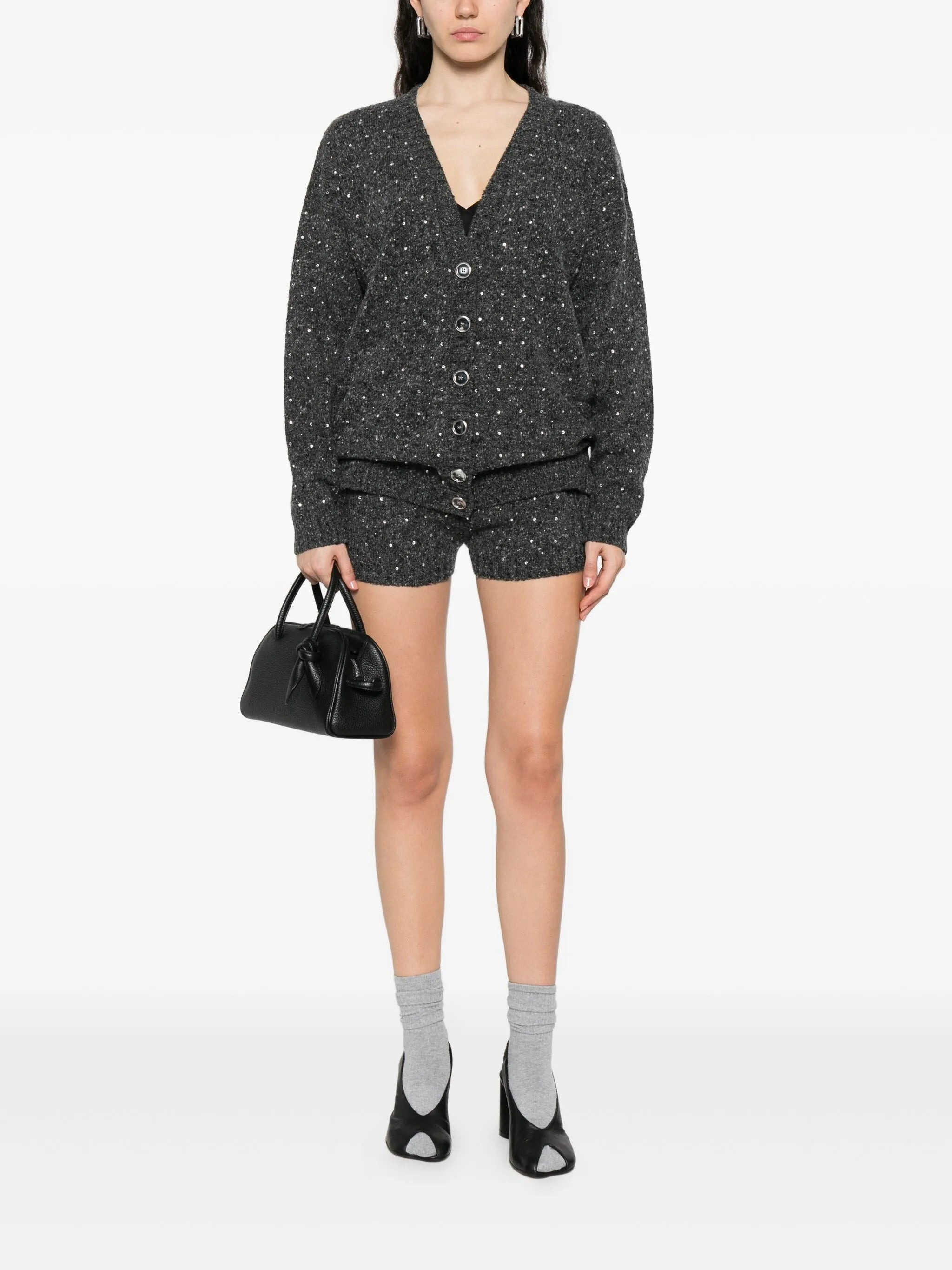 Pinko Embellished Knit Shorts - 2