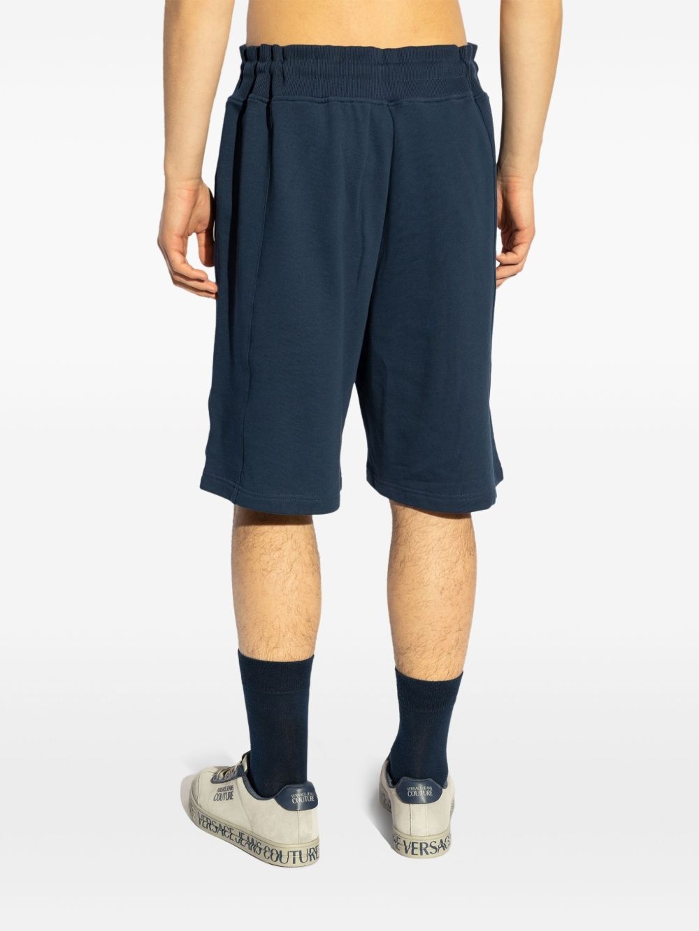 logo-embroidered track shorts - 4