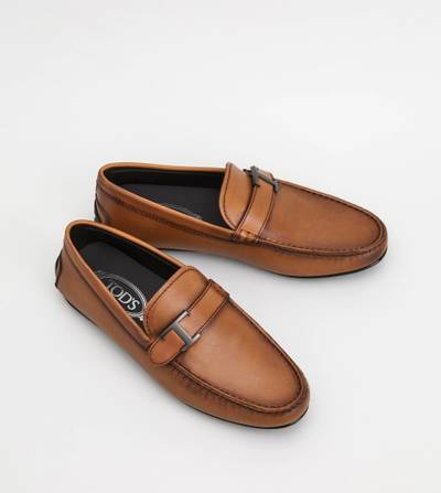 Tod's CITY GOMMINO IN LEATHER - BROWN outlook