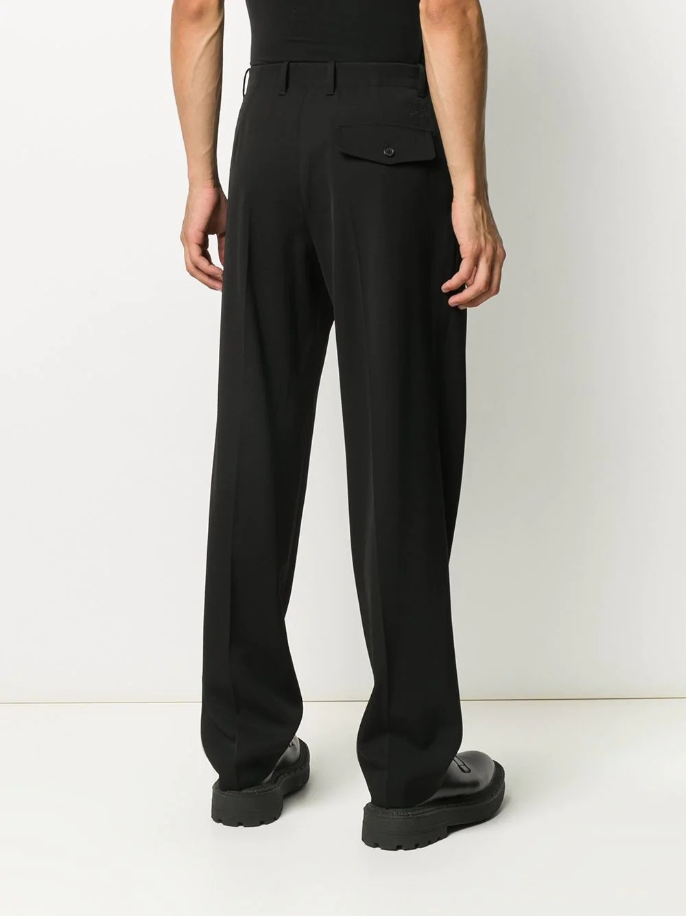 straight-leg tailored trousers - 4