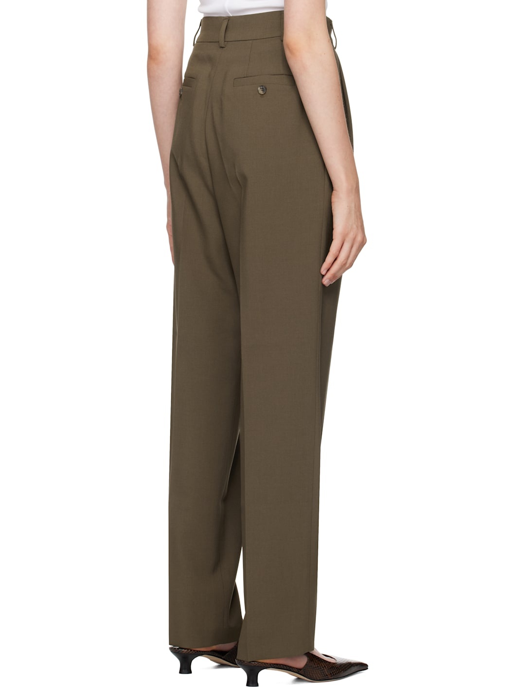 Khaki Bea Suit Trousers - 3