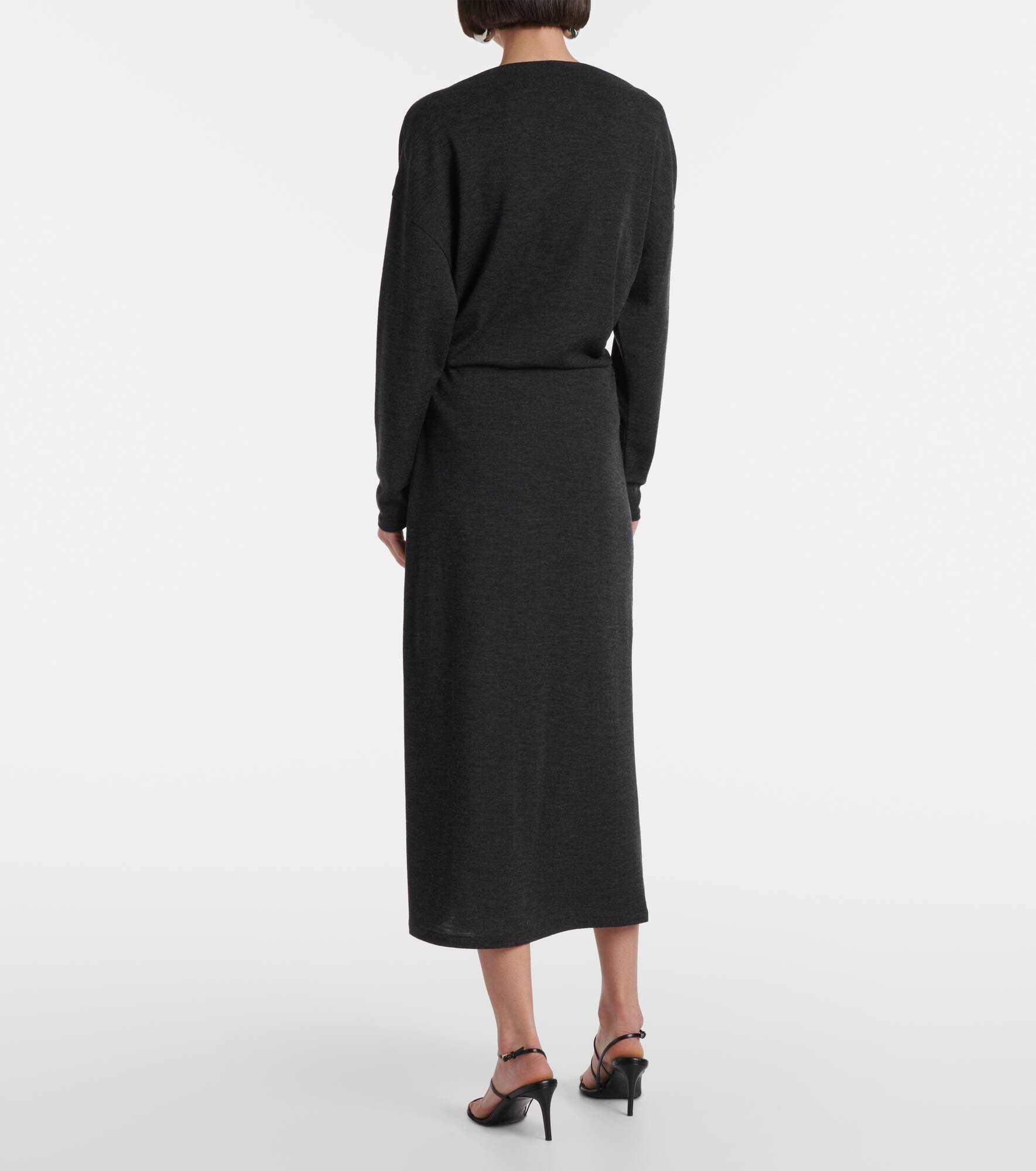 Draped midi skirt - 3