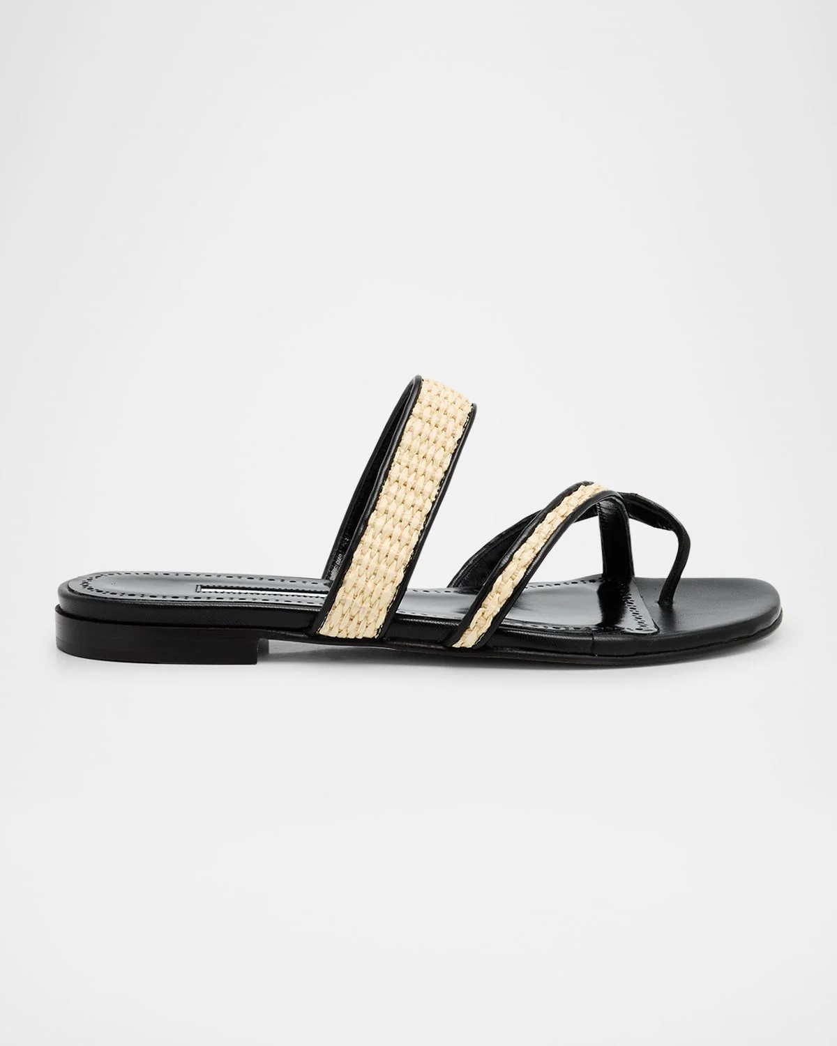 Susara Woven Flat Slide Sandals - 1