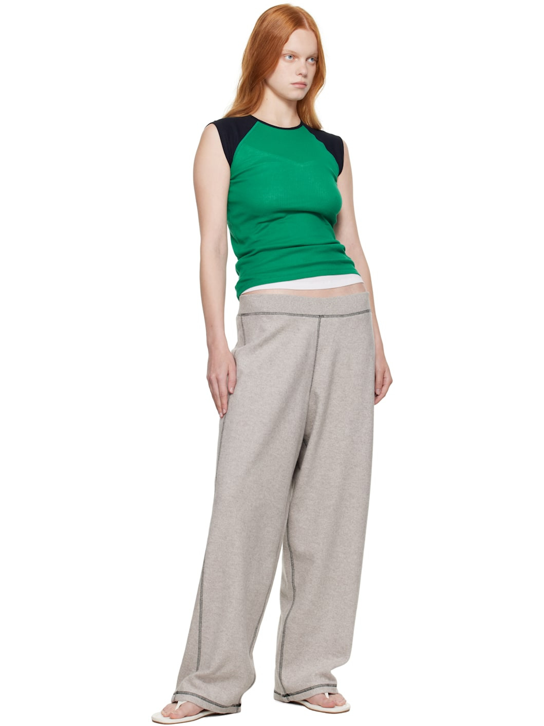 Gray Fold Sweatpants - 4