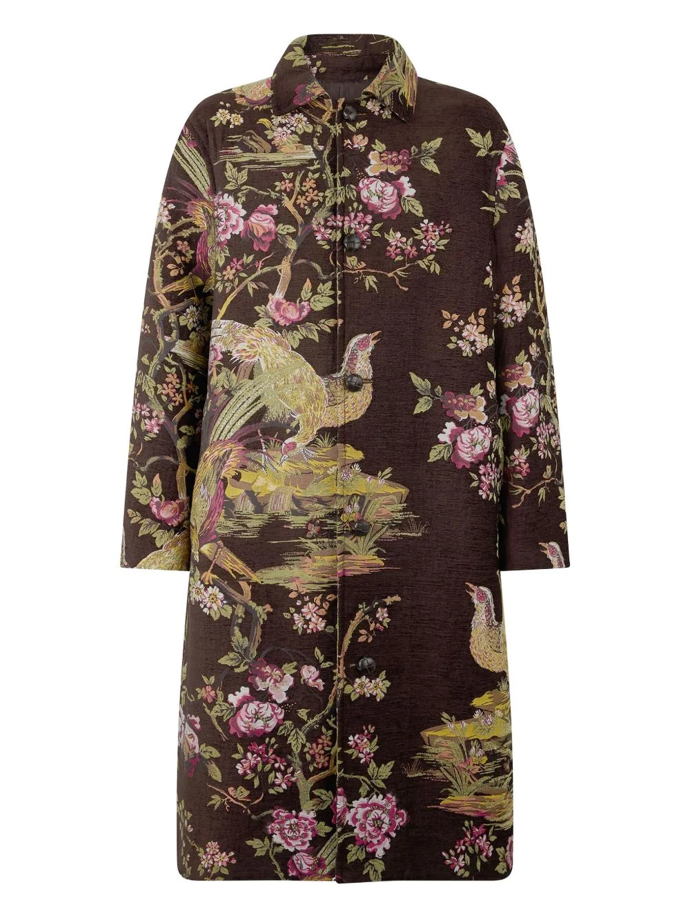 landscape-jacquard coat - 1
