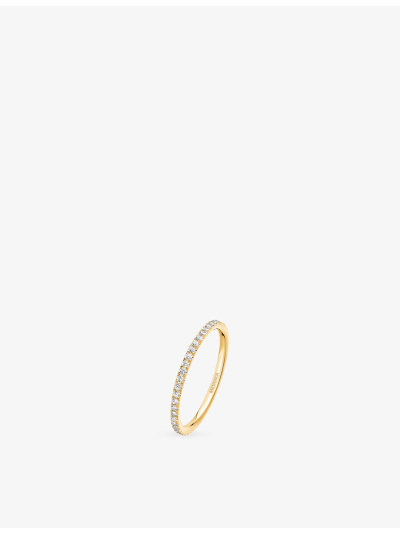Gatsby Small Wedding 18ct Gold And 0.26ct Diamond Ring 1