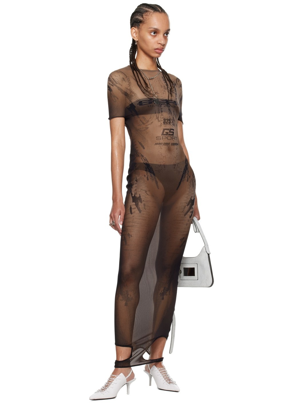 Brown Shayne Oliver Edition 'GS Sport' Maxi Dress - 5