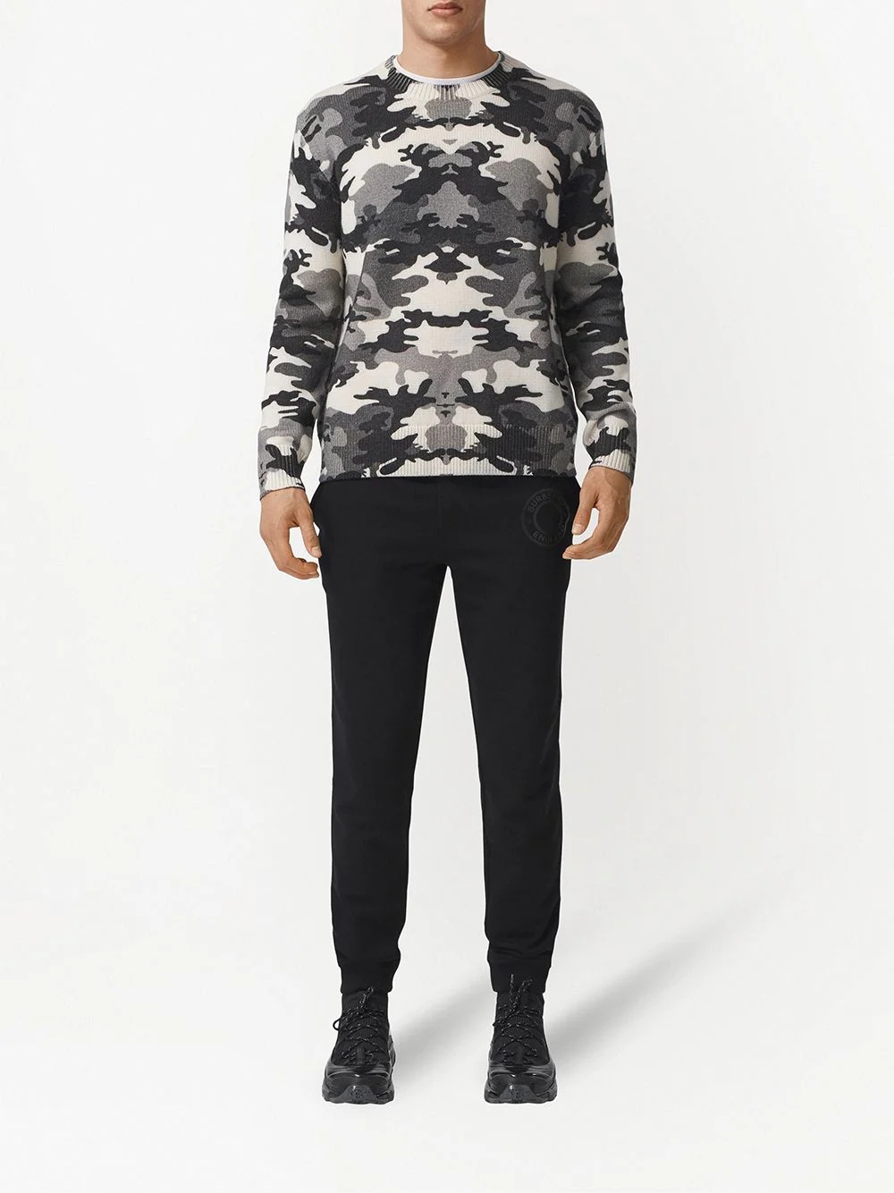 camouflage-print knit jumper - 3