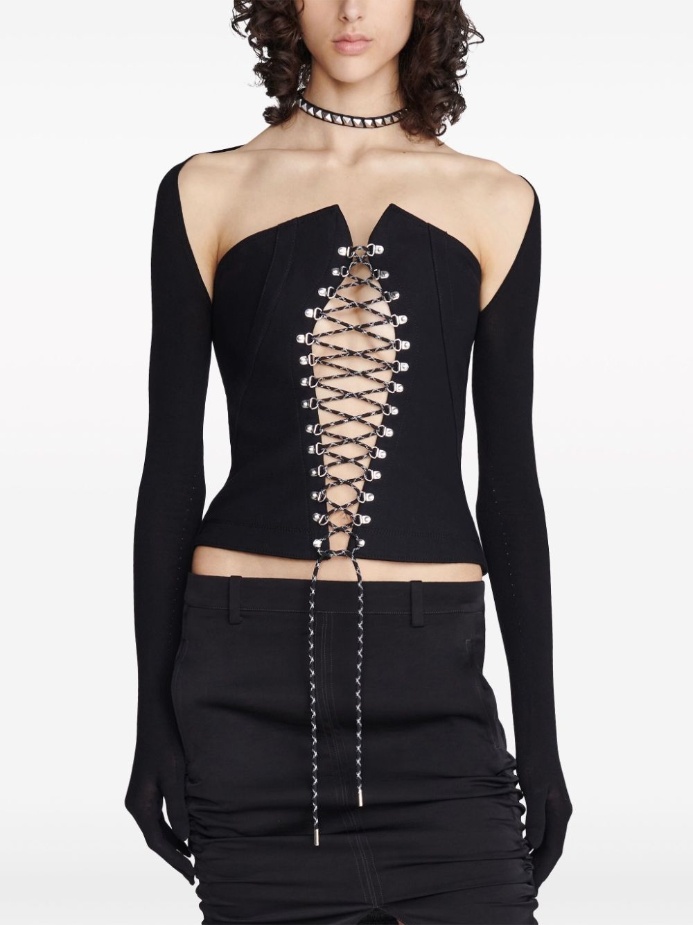 Hiking lace-up corset top - 5