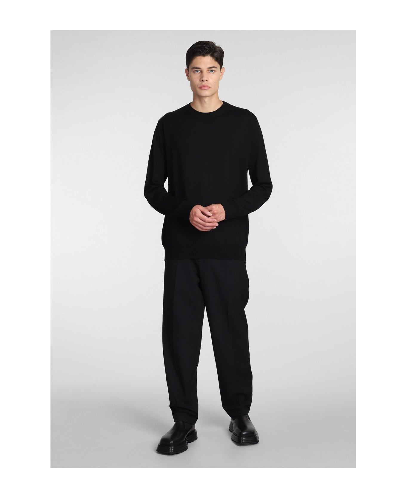 Knitwear In Black Wool - 2