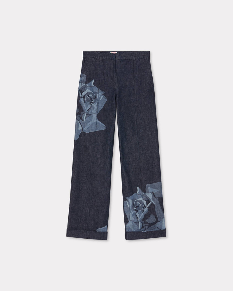 'KENZO Rose' tailored denim pants - 1