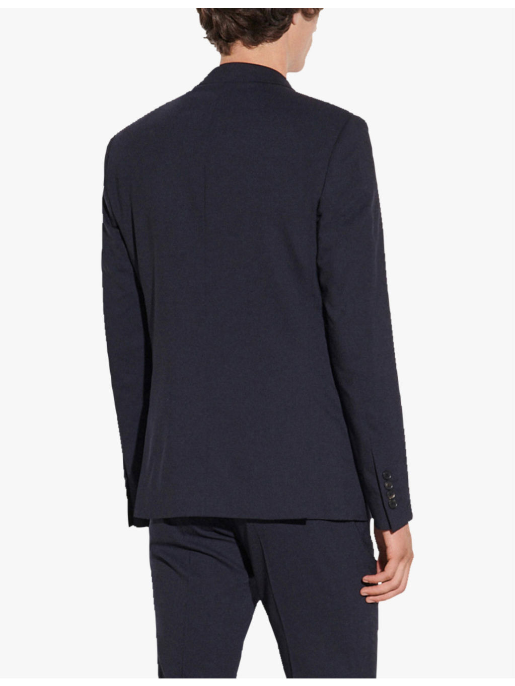 Slim-fit wool-blend blazer - 4
