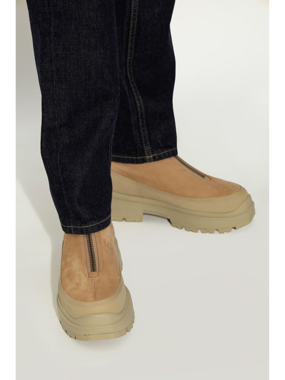 zip-detail ankle boots - 2