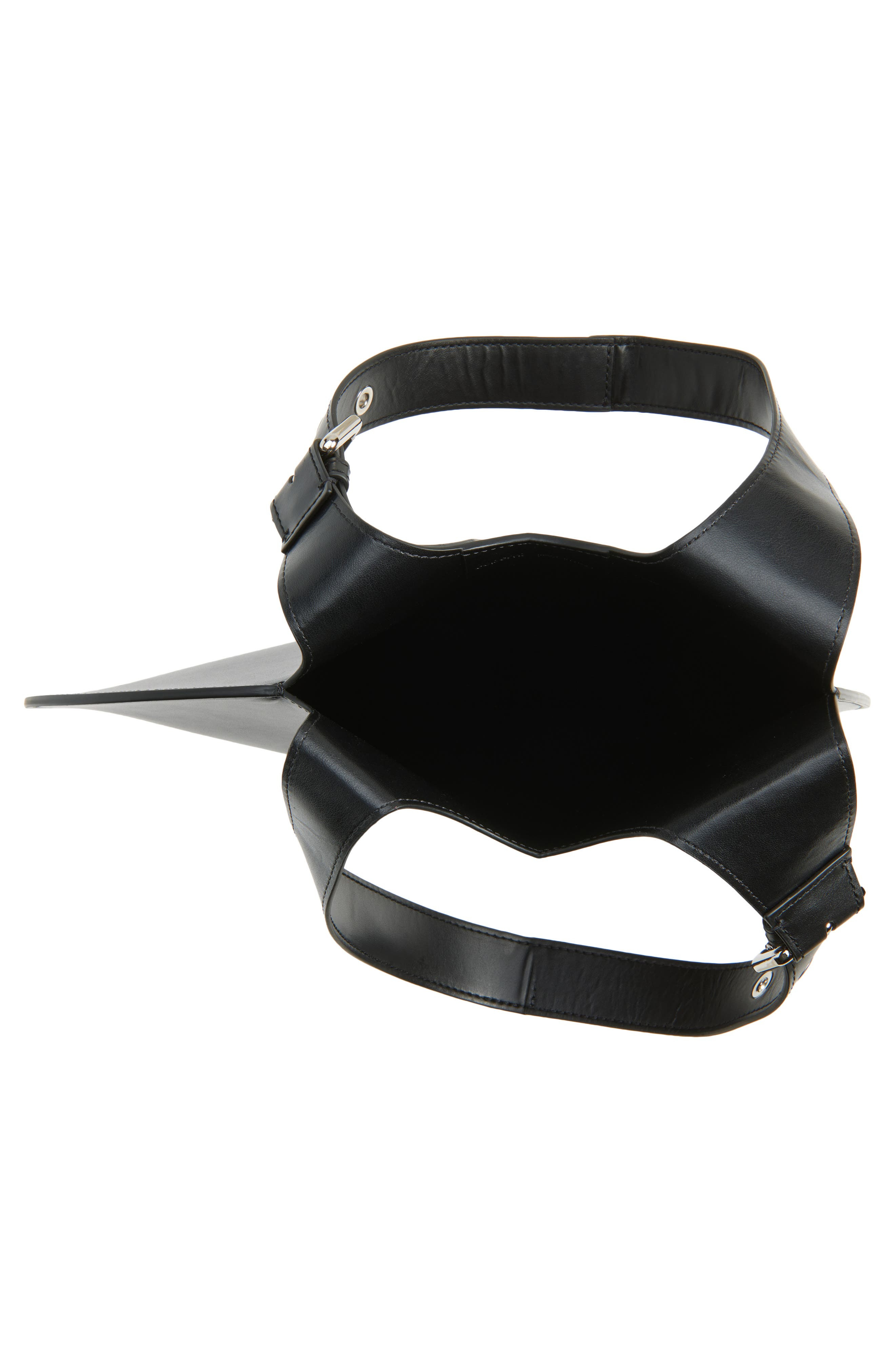 Coperni Belt Heart Leather Tote in Black/Black at Nordstrom - 3