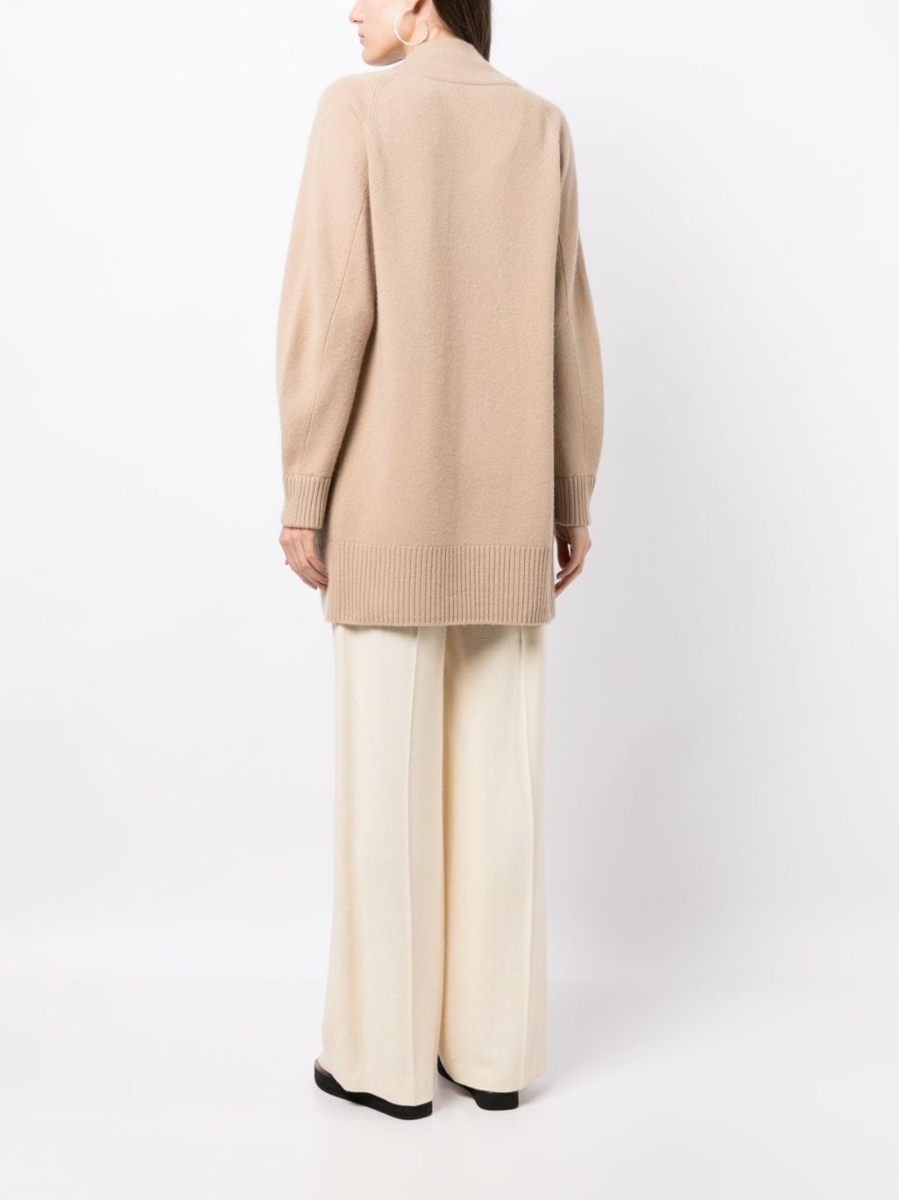 open-front cashmere cardi-coat - 4