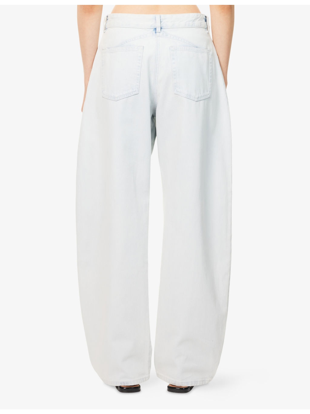 High-Rise Wide-Leg Denim-Blend Jeans - 4