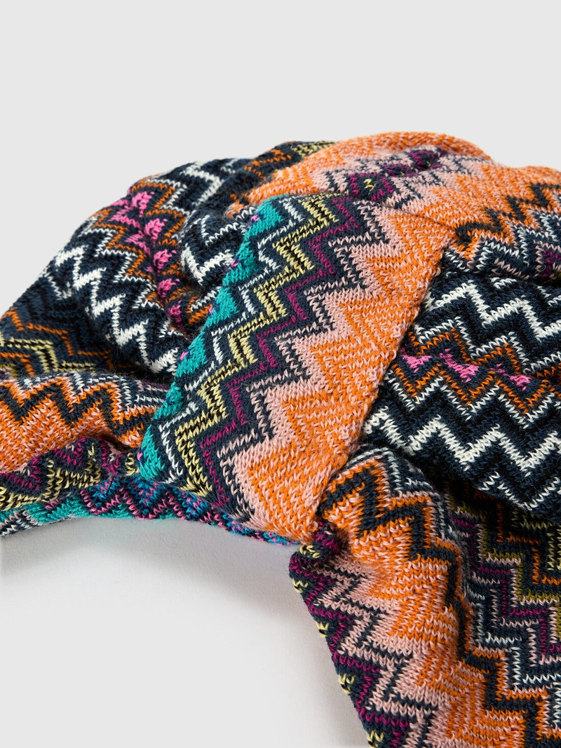 Missoni Zigzag wool-blend turban outlook