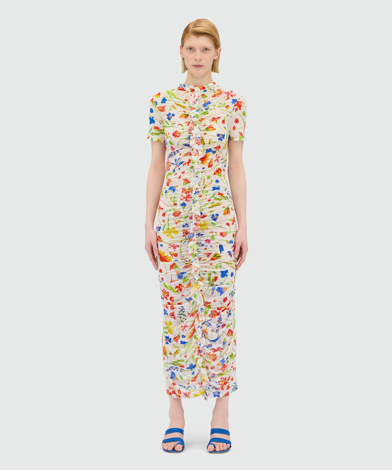 MSGM Long patterned dress outlook