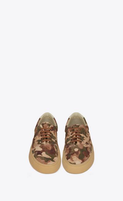 SAINT LAURENT venice sneakers in camouflage-print canvas outlook