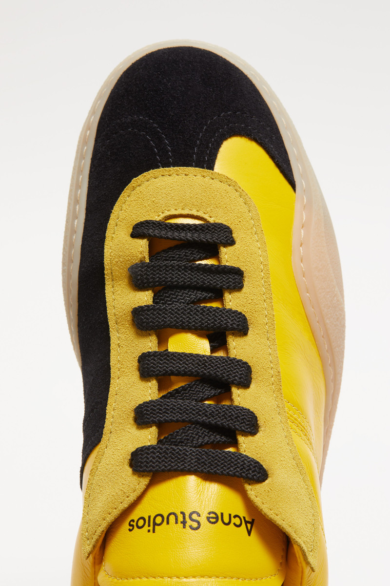 Lace-up sneakers - Yellow/black 5
