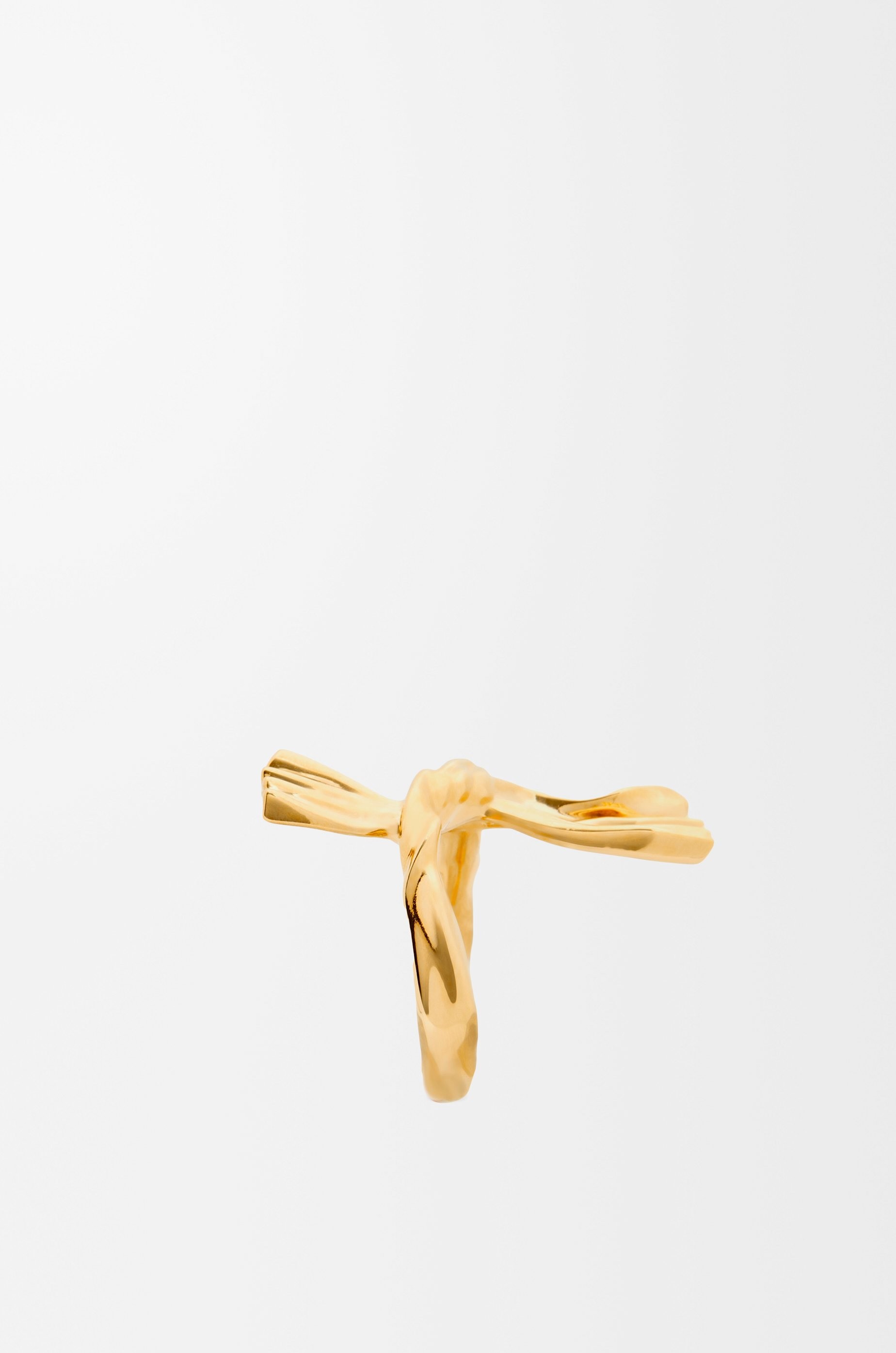 Knuckle Not ring in gold - 4
