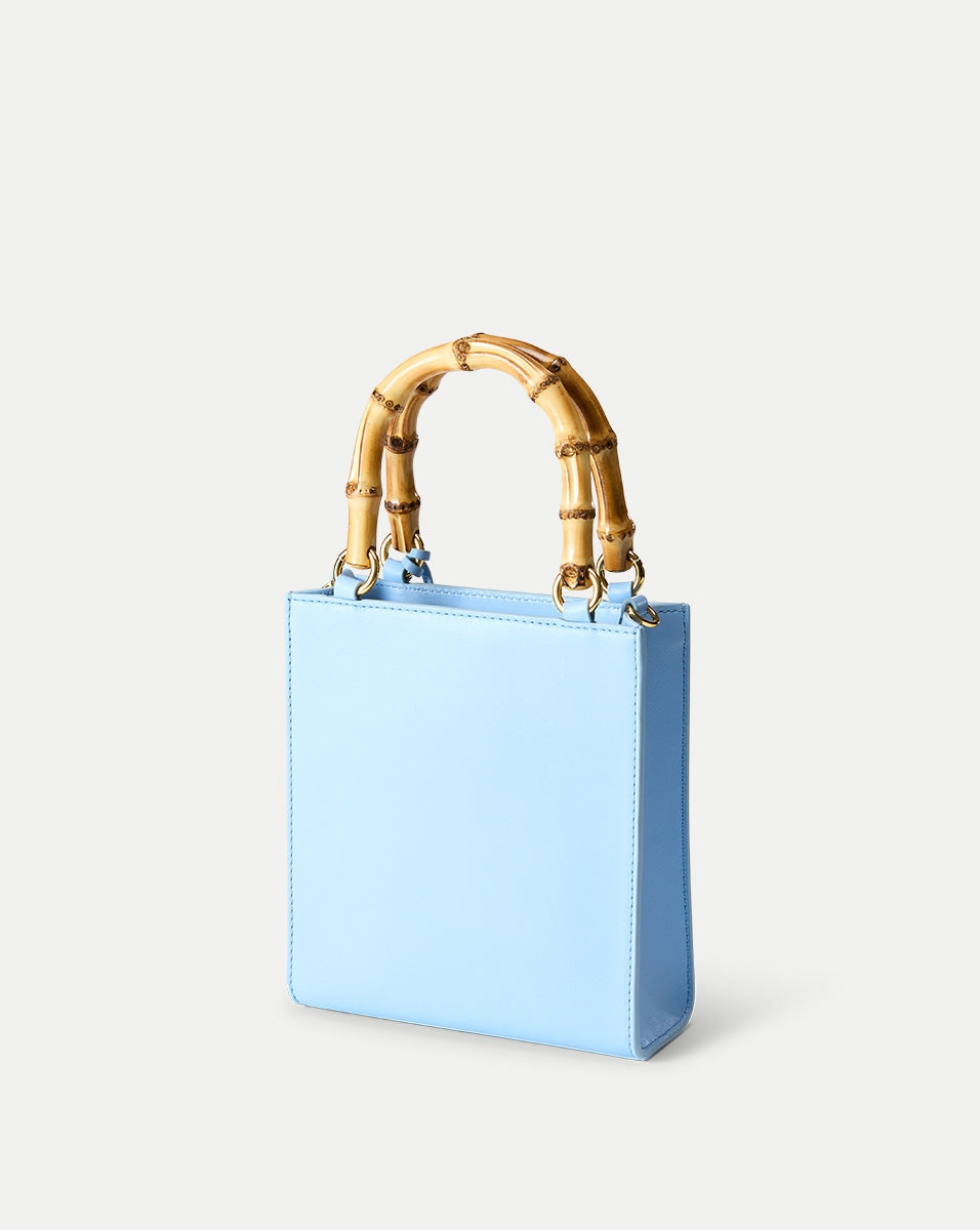 SMALL BAMBOO-HANDLE SHOPPER - 5