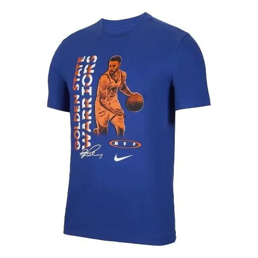 Nike Stephen Curry Casual Running Sports Short Sleeve Blue DH3709-495 - 1