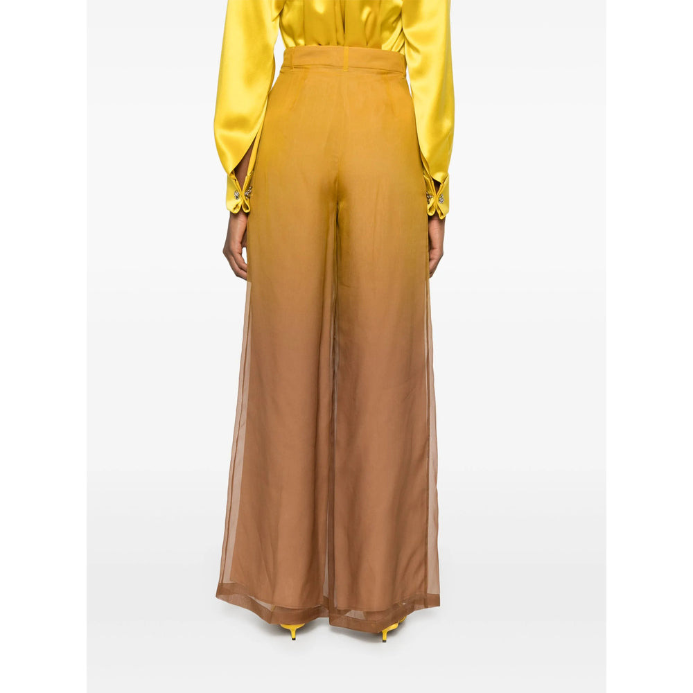 Max Mara Pianoforte Yellow Trousers - Palazzo Pants Women - 5