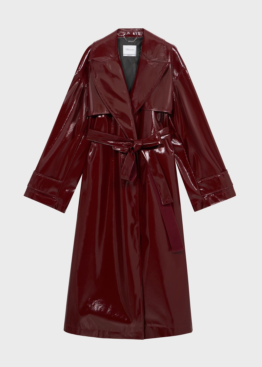 PATENT TRENCH COAT WITH BELT - 1