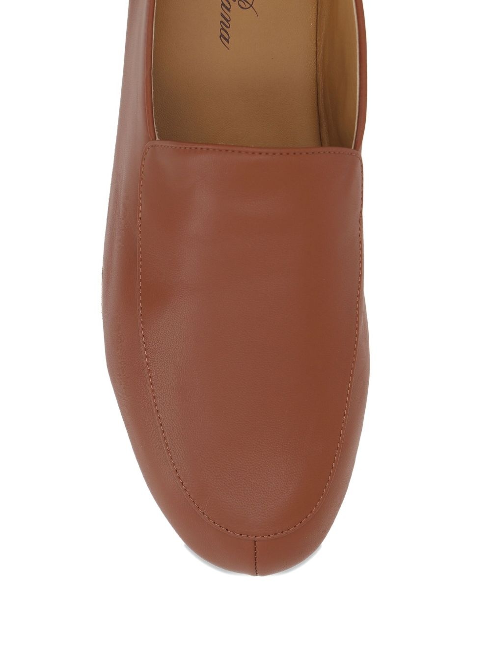 lambskin leather loafers - 4