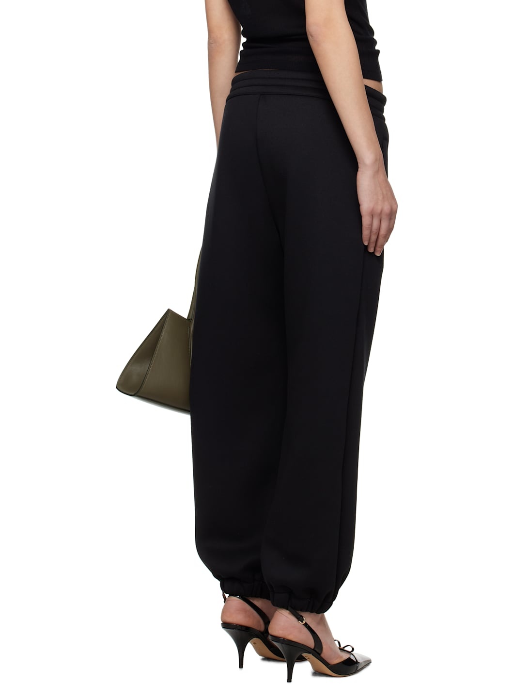 Black Embroidered Skull Lounge Pants - 3