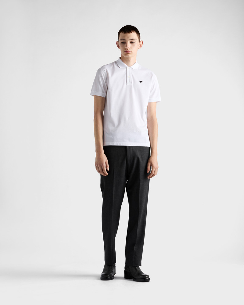 Prada Piqué polo shirt outlook