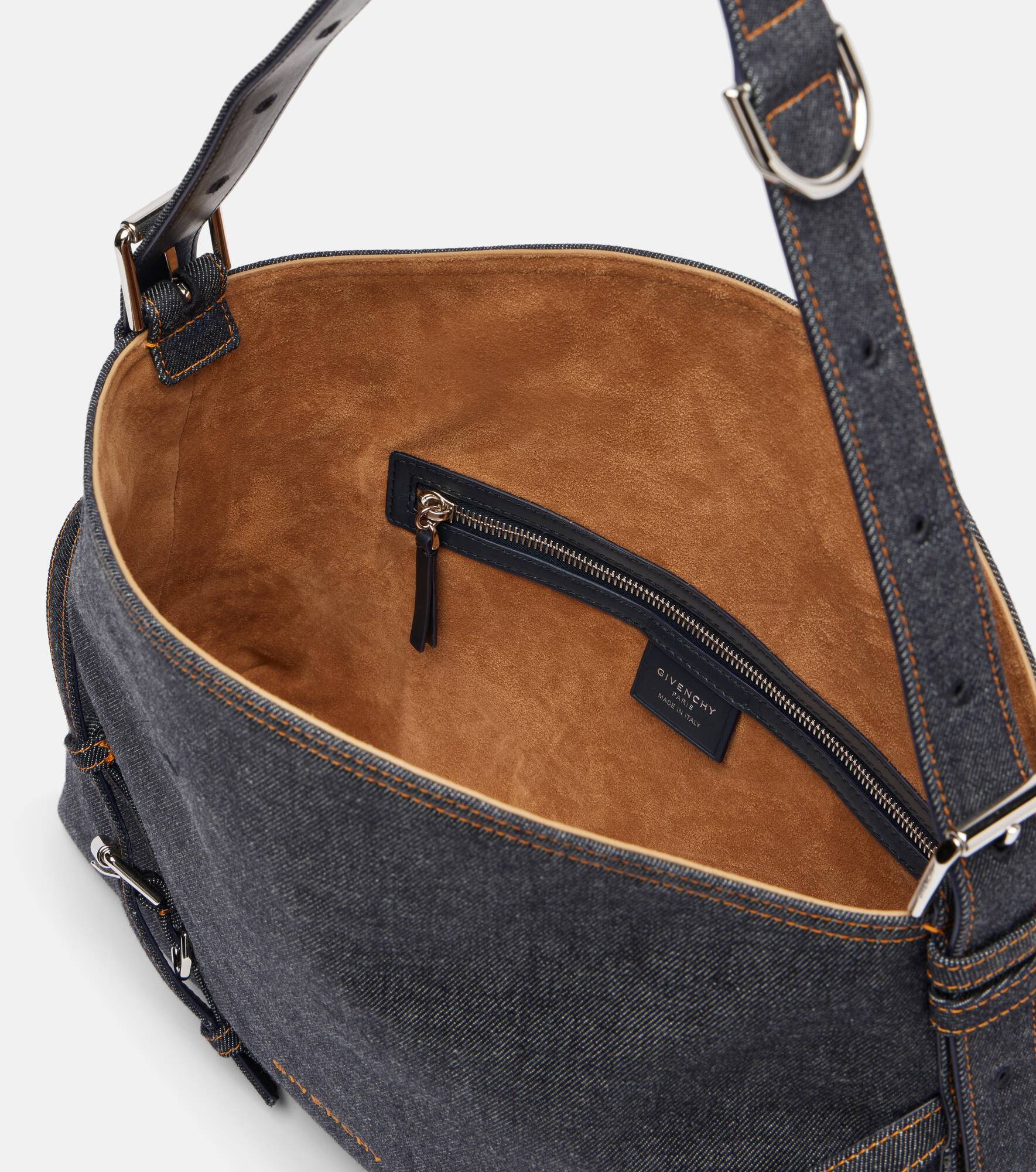 Voyou Medium denim shoulder bag - 3